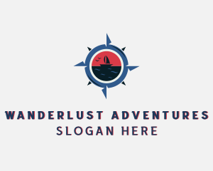 Travel Compass Adventure logo design