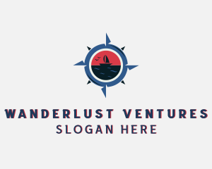 Travel Compass Adventure logo design