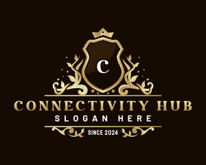 Decor - Shield Vine Crown Agency logo design