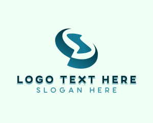 Futuristic - Digital App Letter S logo design