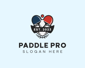 Paddle - Table Tennis Sports Tournament logo design