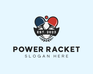 Racket - Table Tennis Sports Tournament logo design