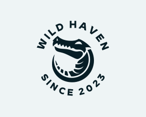 Wildlife Alligator Reptile logo design