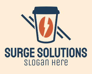 Surge - Energy Coffee Drink logo design
