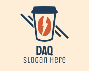 Lightning - Energy Coffee Drink logo design
