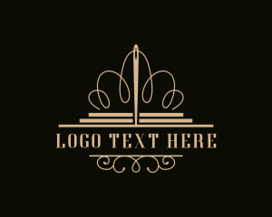 Alteration - Crown Needle Sewing logo design