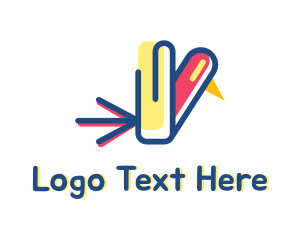 Office - Office Clip Bird logo design