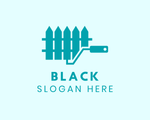 Remodeling - Fence Paint Roller logo design