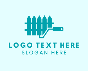 Paint Roller - Fence Paint Roller logo design