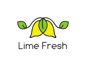Lime - Fresh Lemon Fruit logo design