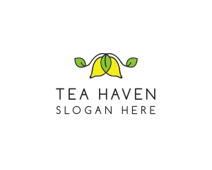 Herbal Tea - Fresh Lemon Fruit logo design