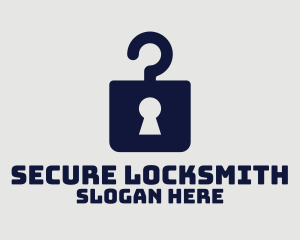 Locksmith - Keyhole Hanger Apparel logo design