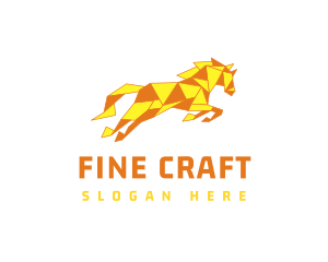 Stallion Paper Folding logo design