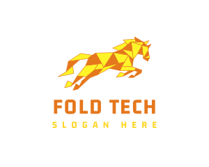 Stallion Paper Folding logo design