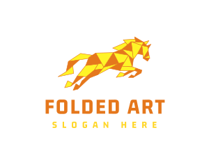 Stallion Paper Folding logo design