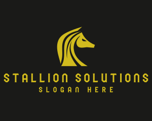 Stallion - Stallion Horse Mane logo design