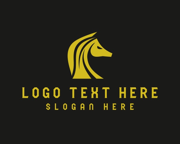 Mane - Stallion Horse Mane logo design