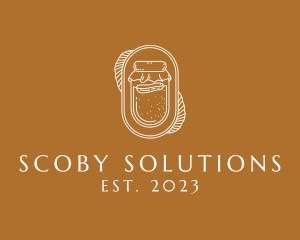 Scoby - Kombucha Pickle Bottle logo design