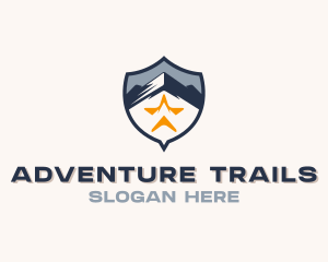 Outdoor Mountain Hiker logo design