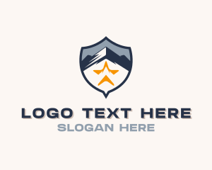 Outdoor Mountain Hiker Logo