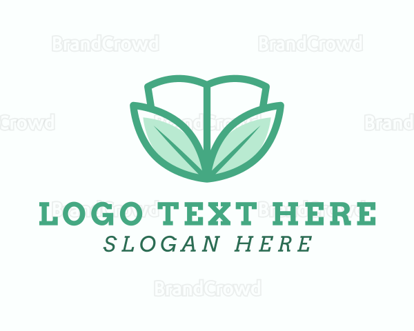 Green Leaves Wellness Book Logo