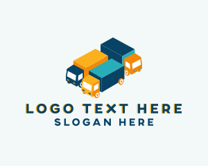 Logistics - Truck Vehicle Transportation logo design