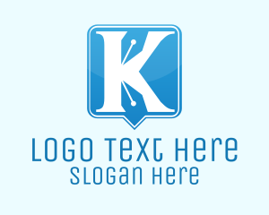Publish - Pen Message Bubble logo design