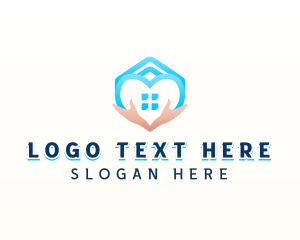 Hand - Home Shelter Care logo design