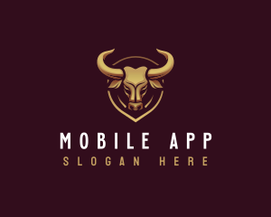 Bull Horn Shield Logo