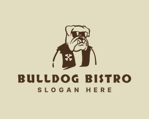 Bulldog - Canine Bulldog Vest logo design