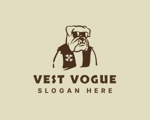 Vest - Canine Bulldog Vest logo design