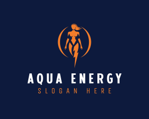 Female Electrical Energy logo design