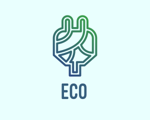 Eco Power Plug  logo design