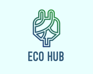 Eco Power Plug  logo design