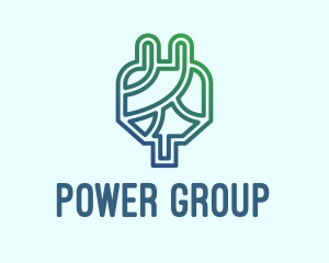 Usb Connector - Eco Power Plug logo design