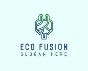 Eco Power Plug  logo design