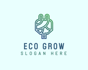 Eco Power Plug  logo design