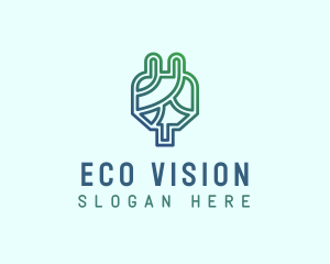 Eco Power Plug  logo design