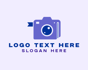 Vlog - Photography Camera Book logo design
