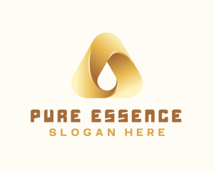 Pure - Gradient Water Drop logo design