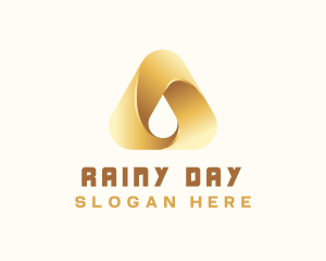 Gradient Water Drop logo design