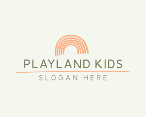 Rainbow Baby Playground logo design