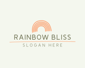 Rainbow Baby Playground logo design