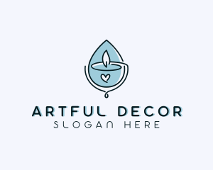 Wellness Candle Decoration logo design