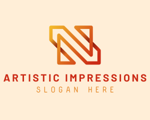 Generic Gradient Letter N logo design