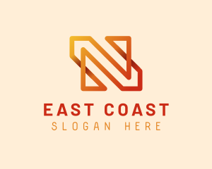 Generic Gradient Letter N logo design