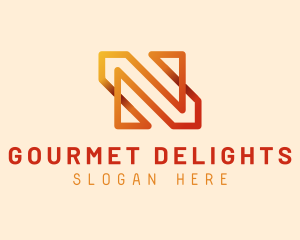 Generic Gradient Letter N logo design