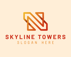 Generic Gradient Letter N logo design