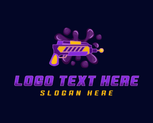 Water Gun - Toy Gun Game logo design