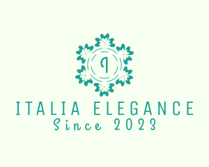 Elegant Floral Ornament Florist logo design